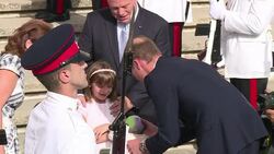 CLEAN : Prince William met by cheering crowds in Malta News Clip