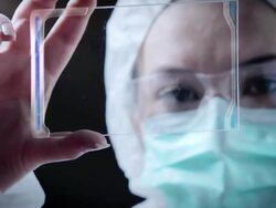 Scientist working at the chemistry laboratory. Stock Footage