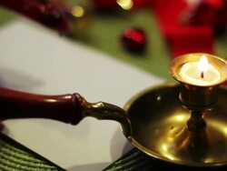 Red Wax Seal Stock Footage