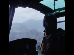 SYND 12/02/71 SOUTH VIETNAMESE TROOPS BEING LIFTED BY HELICOPTERS INTO LAOS News Clip