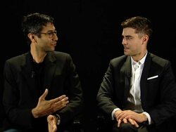 INTERVIEW: Ramin Bahrani, Zac Efron on his peers and working with different directors at At Any Price Interviews: 69th Venice Film Festival on August 31, 2012 in Venice, Italy (Footage by WireImage Video/Getty Images) Stock Footage