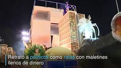 CLEAN : Beija flor gana Carnaval de Rio con desfile contra corrupcion News Clip