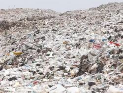 Garbage dump site Stock Footage