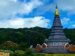 Landscape at Inthanon National park mountain Stock Footage