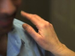 Hand Shoulder Stock Footage