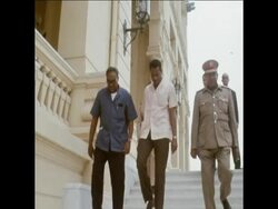 SYND 15/05/71 ARAB LEADERS FLY INTO EGYPT TO SHOW SUPPORT FOR SADAT News Clip