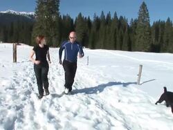 HD: Jogging On A Sunny Day Stock Footage