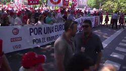 Hundreds take part in  union-organised protest against austerity cuts News Clip