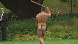 Maori Powhiri Welcome Prince William & Catherine News Clip