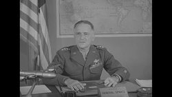 US General Carl Spaatz speaking in Washington, DC News Clip