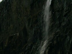 Waterfall, Bjerkreim, Gjesdal County, Norway Stock Footage