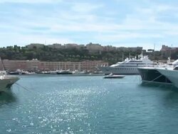 HD: Luxury boats in Monaco Stock Footage