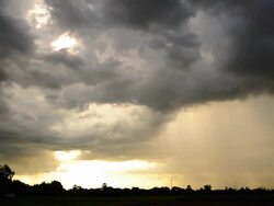 Dark rain cloud Stock Footage