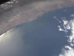 View of Earth from space - Northern Chile Stock Footage