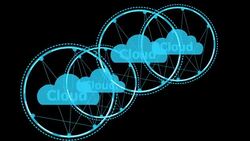 Data cloud storage technology. Stock Footage