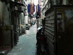 Back alleys of Shanghai Stock Footage