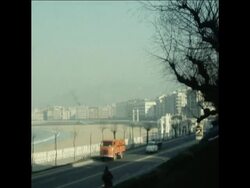SYND 19/12/70 VARIOUS SAN SEBASTIAN STREET SCENES News Clip
