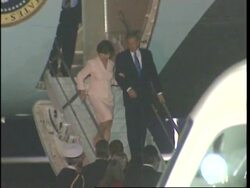 AP coverage of US President Bush's arrival in Pakistan Instructional Video