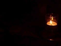 Temple candles. Stock Footage