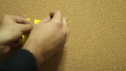 New year 2015 adhesive note on corkboard Stock Footage