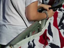 Hillary Clinton Holds Campaign Kick-Off Rally In NYC Stock Footage