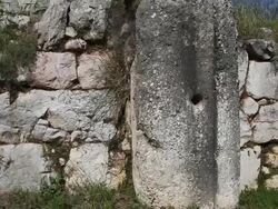 Tyrins, the entrance gate to the acropolis Stock Footage