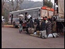 RWANDA: THOUSANDS OF REFUGEES FLOOD BACK ACROSS BORDER News Clip