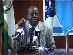 African Union news conference on suicide attack in Somalia News Clip