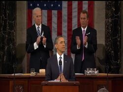 President Barack Obama started his State of the Union address by honoring Rep. Gabrielle Giffords, who was seriously injured in a shooting rampage that killed 6 people. News Clip