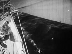 Yacht race from Florida to Havana, 1940s-1950s Stock Footage