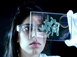 Chemist in laboratory Stock Footage