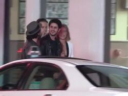 Thierry Guetta aka Mr Brainwash at 1 Oak in West Hollywood - Celebrity Sightings in Los Angeles Stock Footage