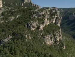 Weaving Around The High Rocks In The Gorges Du Tarn Stock Footage