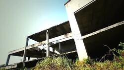 Abandoned building in Chiangmai Thailand Stock Footage