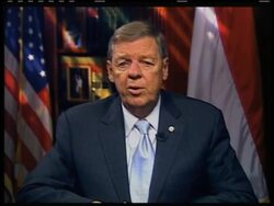 In the weekly response to President Barack Obama's address, Republican Senator Johnny Isakson said Americans are anxious about health care reform. Isakson cited many of the town hall meetings over the summer, and the potential cost of a new plan. News Clip