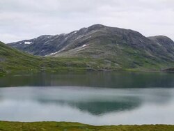 Djupvatnet lake, views of lake Stock Footage