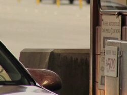 Golden Gate Bridge Auto Toll PAL 4:3 Stock Footage