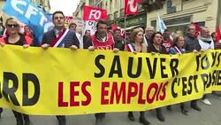 CLEAN : Ford Blanquefort workers protest against future site closure News Clip