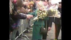 Princess Diana visiting Ayrshire News Clip