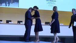 Bid cities for 2024 Olympic Games greeted by Thomas Bach in Lausanne News Clip