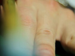 Man playing billiard (snooker) - Macro, Film Montage Stock Footage