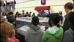 Robots face up to one another in Combots Cup News Clip