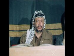 SYND 17 3 77 PALESTINIAN NATIONAL COUNCIL PAYS TRIBUTE TO KAMAL JUMBLATT IN CAIRO News Clip