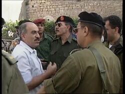 MIDDLE EAST: PALESTINIAN POLICE PATROL DOWNTOWN HEBRON News Clip