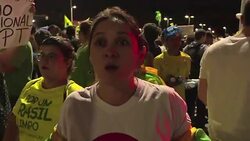 VOICED : Protesta con proyecciones laser en Brasilia News Clip