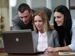 Business team working Stock Footage
