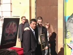 Dedication of Freddie Prinze's Star on the Walk of Fame Stock Footage