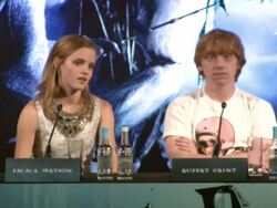 Harry Potter and the Half-Blood Prince Press Conferences Stock Footage