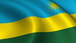 Rwanda Flag Loopable Stock Footage