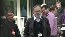 CLEAN : Alstom staff protest against possible group breakup News Clip